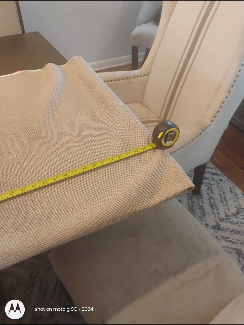 Neutral Beige Home Accent Fabric Panel 3 Yards